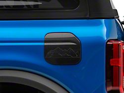 RedRock Fuel Door Cover; Gloss Carbon Design (21-24 Bronco, Excluding Raptor)