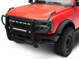 RedRock HD Modular Grille Guard with LED Fog Lights and 20-Inch LED Light Bar; Black (21-24 Bronco, Excluding Raptor)