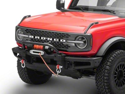 RedRock HD Winch Plate with Bull Bar for OE Bumper (21-24 Bronco w/ Modular Front Bumper)