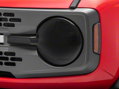 RedRock Headlight Covers; Smoked (21-25 Bronco)