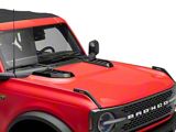 RedRock Hood Vent Covers; Black (21-24 Bronco, Excluding Raptor)