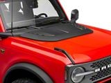 RedRock Hood Vent; Matte Black (21-24 Bronco)