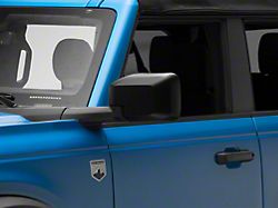 RedRock Side Mirror Cover Trim; Matte Black (21-24 Bronco)