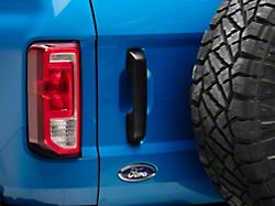 RedRock Tailgate Handle Cover without Keyhole; Matte Black (21-25 Bronco)