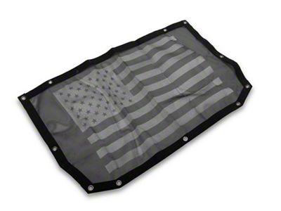 RedRock Mesh Sun Shade; Front; American Flag (24-25 Jeep Gladiator JT)