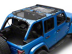 RedRock Mesh Sun Shade; Front and Rear; American Flag (24-25 Jeep Gladiator JT)