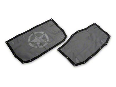 RedRock Mesh Sun Shade; Front and Rear; Star (24-25 Jeep Gladiator JT)