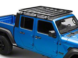 RedRock Multi-Function Platform Style Aluminum Roof Rack (20-25 Jeep Gladiator JT w/ Factory Hard Top)