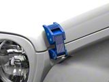 RedRock Old Glory Billet Hood Catch Kit; Blue (20-24 Jeep Gladiator JT)