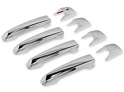 RedRock Door Handle Covers; Chrome (11-21 Jeep Grand Cherokee WK2 w/o Smart Key Hole)