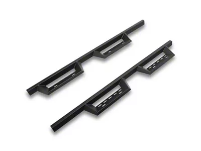 RedRock 4-Inch Drop TC1 Running Boards; Textured Black (18-25 Jeep Wrangler JL 4-Door)