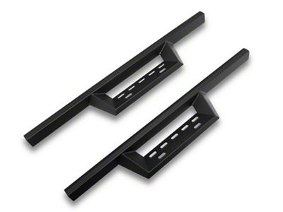 RedRock 4-Inch Drop TC1 Running Boards; Textured Black (18-24 Jeep Wrangler JL 2-Door)