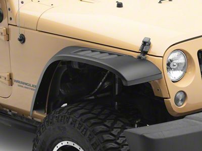 RedRock Aluminum Aggressor Fender Flares with LED DRL (07-18 Jeep Wrangler JK)