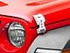 RedRock Billet Hood Catch Kit; White (07-24 Jeep Wrangler JK & JL)