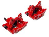 C&L Performance Rear Brake Calipers; Red (07-18 Jeep Wrangler JK)