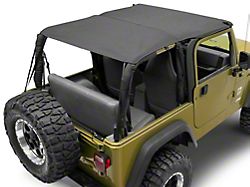 RedRock Extended Bikini Top; Black Diamond (97-06 Jeep Wrangler TJ, Excluding Unlimited)