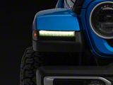 RedRock Fender Turn Signal Light Covers; Smoked (18-24 Jeep Wrangler JL w/ LED Fender Lights)