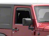 RedRock In-Channel Window Deflectors (07-18 Jeep Wrangler JK 2-Door)