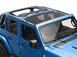 RedRock Mesh Sun Shade; Front; Black (24-25 Jeep Wrangler JL)