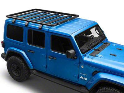 RedRock Multi-Function Platform Style Aluminum Roof Rack (18-25 Jeep Wrangler JL w/ OE Hard Top)