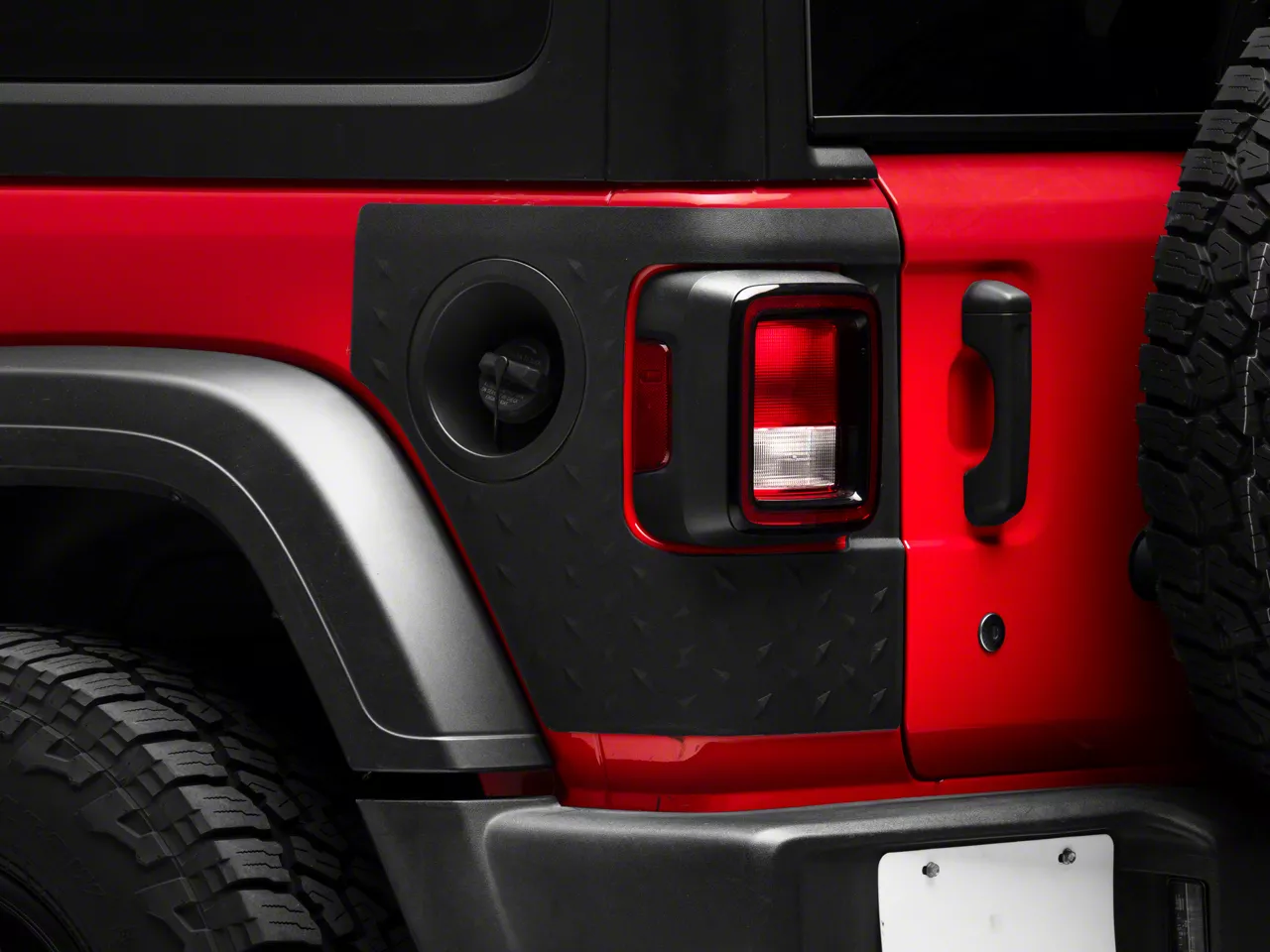 RedRock Jeep Wrangler Rear Corner Guards J184074 (18-25 Jeep Wrangler ...