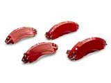 RedRock Brake Caliper Covers; Red; Front and Rear (18-24 Jeep Wrangler JL Sport w/ Aftermarket 18+ Inch Wheels)