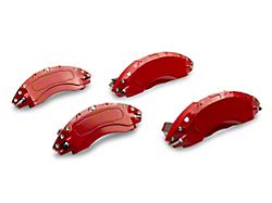 RedRock Brake Caliper Covers; Red; Front and Rear (18-25 Jeep Wrangler JL Sport w/ Aftermarket 18+ Inch Wheels)