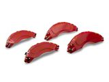 RedRock Brake Caliper Covers; Red; Front and Rear (18-24 Jeep Wrangler JL, Excluding 4xe & Sport)