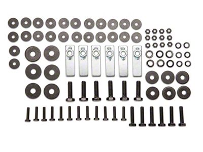 RedRock Replacement Side Armor Hardware Kit for J131130 Only (07-18 Jeep Wrangler JK 4-Door)