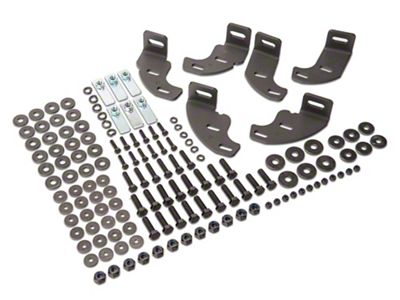 RedRock Replacement Side Step Bar Hardware Kit for J119949 Only (07-18 Jeep Wrangler JK 4-Door)