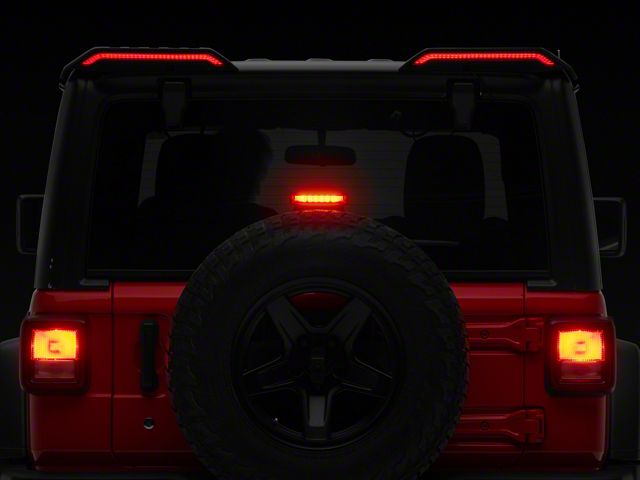 RedRock Roof Mounted Spoiler with LED Brake and Reverse Lighting (18-24 Jeep Wrangler JL)