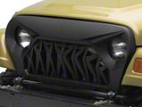 RedRock Shark Grille; Matte Black (97-06 Jeep Wrangler TJ)