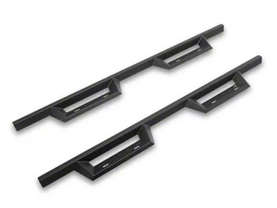 RedRock 4-Inch Drop TC1 Running Boards; Textured Black (2024 Tacoma Double Cab)