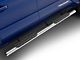 RedRock 4-Inch Oval Straight End Side Step Bars; 304 Stainless Steel (2024 Tacoma Double Cab)