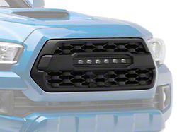 RedRock Baja Mesh Upper Replacement Grille with LED Off-Road Lighting; Matte Black (16-23 Tacoma)