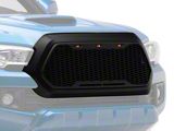 RedRock Baja Upper Replacement Grille with LED Lighting; Matte Black (16-23 Tacoma)