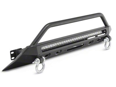 RedRock Stubby Winch Mount Front Bumper with LED Light Bar (16-23 Tacoma)