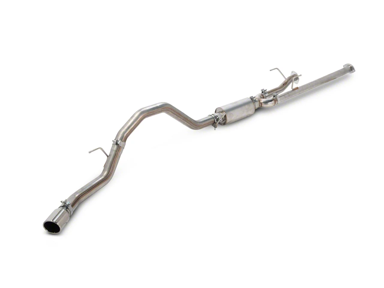 RedRock Tundra Single Exhaust System with Polished Tip; Side Exit ...