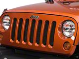 RedRock Wire Mesh Grille; Black Stainless (07-18 Jeep Wrangler JK)