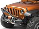 RedRock Stubby Winch Front Bumper with LED Lights and Stinger Bar (07-18 Jeep Wrangler JK)