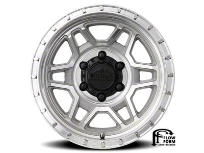 Reika R40 Trooper Machined Clear 6-Lug Wheel; 17x8.5; 0mm Offset (05-15 Tacoma)