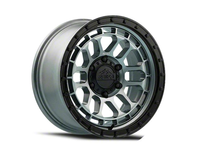 Reika R35 Rambler Gloss Graphite with Gloss Black Ring 6-Lug Wheel; 17x8.5; 0mm Offset (10-24 4Runner)