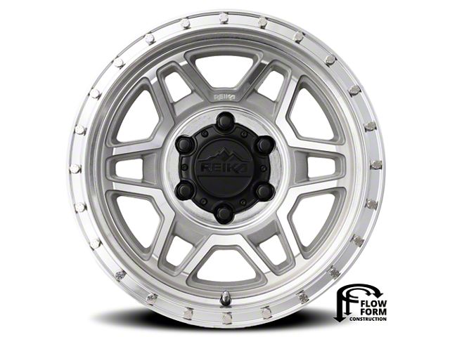 Reika R40 Trooper Machined Clear 6-Lug Wheel; 17x8.5; 0mm Offset (10-24 4Runner)