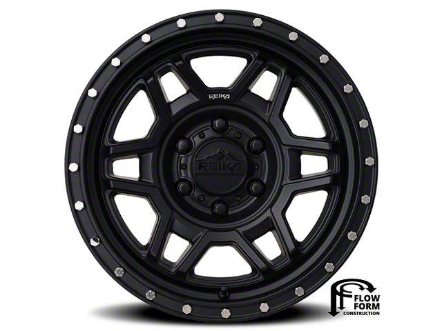 Reika R40 Trooper Satin Black 6-Lug Wheel; 17x8.5; 0mm Offset (10-24 4Runner)