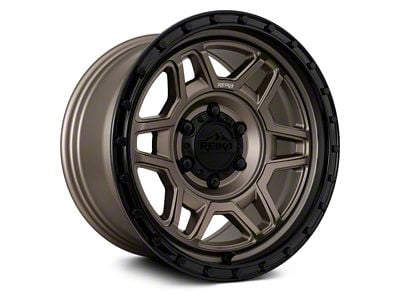 Reika R40 Trooper Bronze with Black Ring Wheel; 17x9; -12mm Offset (99-04 Jeep Grand Cherokee WJ)