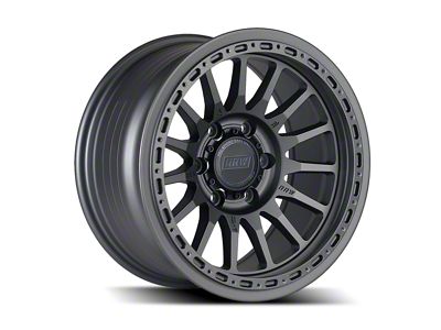 Relations Race Wheels RR7-H Flow Form Matte Gunmetal 6-Lug Wheel; 17x8.5; 0mm Offset (21-24 Bronco, Excluding Raptor)