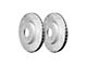 Series B130 Cross-Drilled and Slotted Rotors; Rear Pair (18-24 Jeep Wrangler JL Rubicon, Sahara)