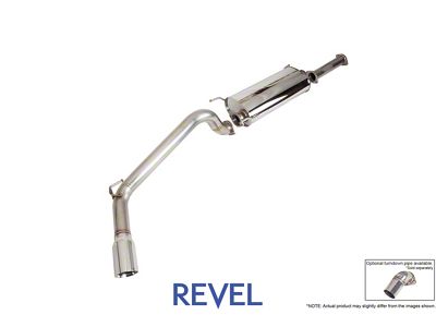 Revel USA Medallion Trail Hart Single Exhaust System with Polished Tip; Side Exit (16-23 3.5L Tacoma)