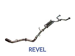 Revel USA Medallion Trail Hart Single Exhaust System with Polished Tip; Side Exit (22-25 Tundra)