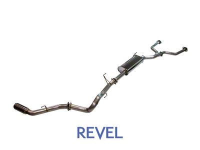 Revel USA Medallion Trail Hart Single Exhaust System with Polished Tip; Side Exit (22-24 Tundra)